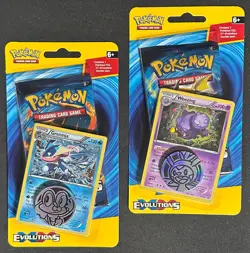 POKEMON XY EVOLUTIONS BLISTER BOOSTER PACK NEW GRENINJA & WEEZING PROMO - Image 1
