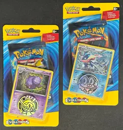 POKEMON XY EVOLUTIONS BLISTER BOOSTER PACK NEW GRENINJA & WEEZING PROMO - Image 1