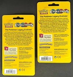 POKEMON XY EVOLUTIONS BLISTER BOOSTER PACK NEW GRENINJA & WEEZING PROMO - Image 2