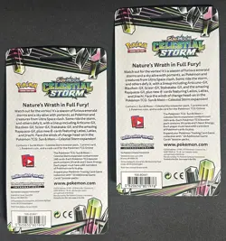 POKEMON SUN MOON CELESTIAL STORM BLISTER BOOSTER PACK NEW TAPU BULU & TAPU FINI - Image 2