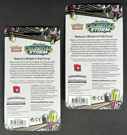 POKEMON SUN MOON CELESTIAL STORM BLISTER BOOSTER PACK NEW TAPU BULU & TAPU FINI - Image 2
