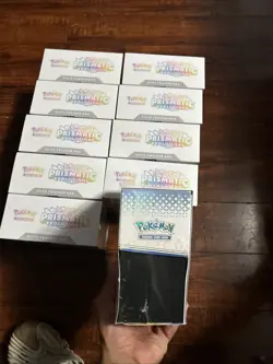 Lot of 10 Pokemon TCG Scarlet & Violet Prismatic Evolutions ETB SEALED - Image 5