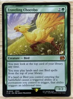 Traveling Chocobo #210 Magic the Gathering MTG NM Non Foil FREE SHIPPING TO USA - Image 1