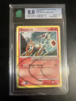 Pokemon TCG Arceus Lv 100 AR3 Ultra Rare Holo Platinum Arceus MNT 8 - Image 1