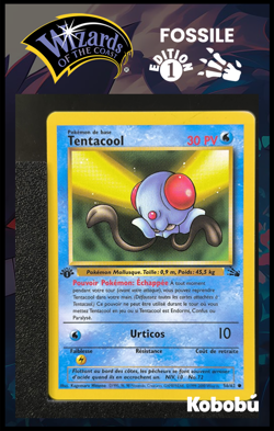 Carte Pokemon Tentacool 56/62 Edition 1 Ed 1 Fossile Wizards 5 - Image 1
