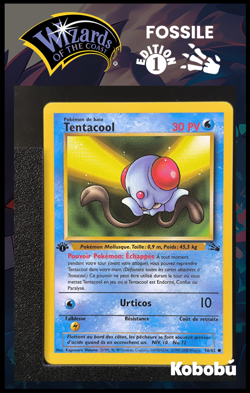 Carte Pokemon Tentacool 56/62 Edition 1 Ed 1 Fossile Wizards 6 - Image 1