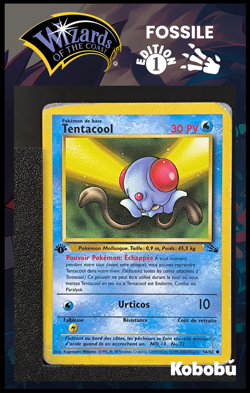 Carte Pokemon Tentacool 56/62 Edition 1 Ed 1 Fossile Wizards 2 - Image 1