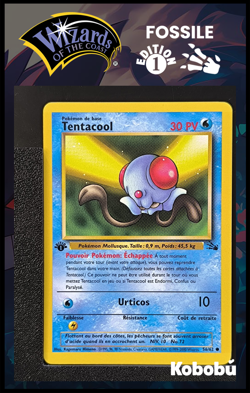 Carte Pokemon Tentacool 56/62 Edition 1 Ed 1 Fossile Wizards 7 - Image 1