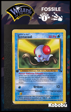 Carte Pokemon Tentacool 56/62 Edition 1 Ed 1 Fossile Wizards 1 - Image 1