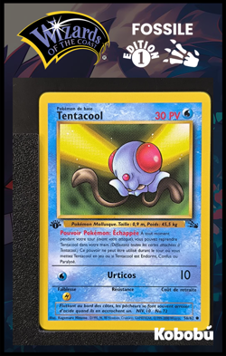 Carte Pokemon Tentacool 56/62 Edition 1 Ed 1 Fossile Wizards 8 - Image 1