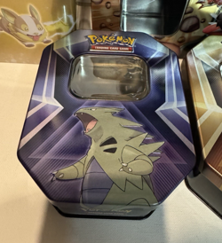 Pokemon Tins Lot Of 6 Various Empty Tins Only + 3 Mini Binders + B&W Poster - Image 2
