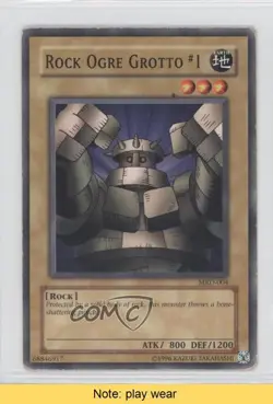 Rock Ogre Grotto #1 Unlimited YuGiOh Metal Raiders #MRD-004 2002 READ 1a1 - Image 1