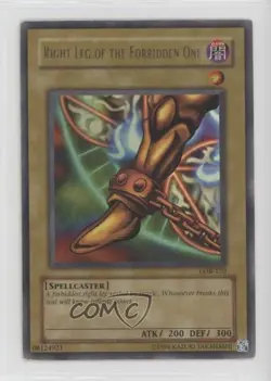 Right Leg of the Forbidden One YuGiOh end Blue Eyes White Dragon #LOB-120 12w3 - Image 1