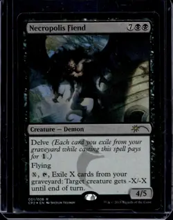 MTG Necropolis Fiend Clash Pack Singles 001/006 Foil Promo - Image 1