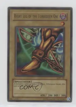Right Leg of the Forbidden One YuGiOh end Blue Eyes White Dragon #LOB-120 pq5 - Image 1