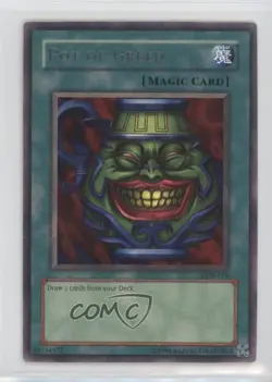 Pot of Greed YuGiOh Legend Blue Eyes White Dragon #LOB-119 2002 0k8a - Image 1