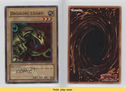 Drooling Lizard YuGiOh Legend of Blue Eyes White Dragon #LOB-115 2002 READ 2u3 - Image 3