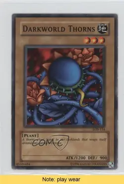 Darkworld Thorns YuGiOh Legend of Blue Eyes White Dragon #LOB-114 2002 READ 2u3 - Image 1