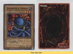 Darkworld Thorns YuGiOh Legend of Blue Eyes White Dragon #LOB-114 2002 READ 2u3 - Image 3