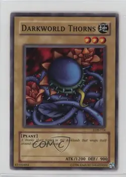 Darkworld Thorns YuGiOh Legend of Blue Eyes White Dragon #LOB-114 2002 0y59 - Image 1