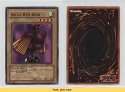 Skull Red Bird YuGiOh Legend of Blue Eyes White Dragon #LOB-105 2002 READ 2u3 - Image 3