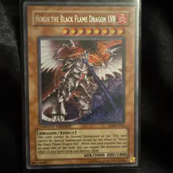 Yugioh Horus the Black Flame Dragon LV8 EEN-ENSE1 Limited Ed. Secret Rare - NM - Image 1