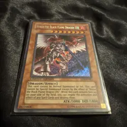 Yugioh Horus the Black Flame Dragon LV8 EEN-ENSE1 Limited Ed. Secret Rare - NM - Image 2