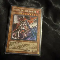 Yugioh Horus the Black Flame Dragon LV8 EEN-ENSE1 Limited Ed. Secret Rare - NM - Image 3