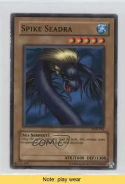 Spike Seadra YuGiOh Legend of Blue Eyes White Dragon #LOB-103 2002 READ 2u3 - Image 1