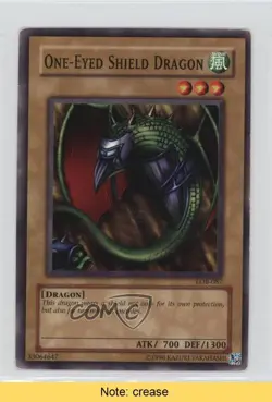 One-Eyed Shield Dragon YuGiOh Legend of Blue Eyes White #LOB-087 2002 READ 2u3 - Image 1