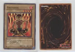 Fireyarou YuGiOh Legend of Blue Eyes White Dragon #LOB-085 2002 gl9 - Image 3