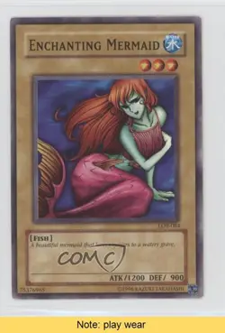 Enchanting Mermaid YuGiOh Legend of Blue Eyes White Dragon #LOB-084 READ u3f - Image 1