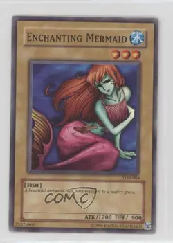 Enchanting Mermaid YuGiOh Legend of Blue Eyes White Dragon #LOB-084 2002 0yj1 - Image 1