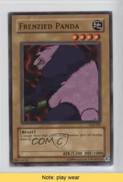 Frenzied Panda YuGiOh Legend of Blue Eyes White Dragon #LOB-081 2002 READ 2u3 - Image 1