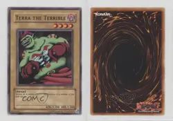 Terra the Terrible YuGiOh Legend of Blue Eyes White Dragon #LOB-080 2002 wq8 - Image 3