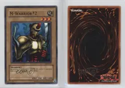 M-Warrior #2 YuGiOh Legend of Blue Eyes White Dragon #LOB-077 2002 2u3 - Image 3