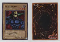 M-Warrior #1 YuGiOh Legend of Blue Eyes White Dragon #LOB-076 2002 af0 - Image 3
