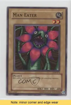 Man Eater YuGiOh Legend of Blue Eyes White Dragon #LOB-075 2002 READ to3 - Image 1