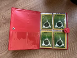 Vintage Pikachu Pokemon Card Binder/Book Red 4-Pocket Rare 1999, Includes Cards - Image 4
