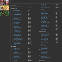 Squall, SeeD Mercenary MTG EDH Custom Commander Deck, BW Sac-Tron - Image 2