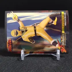 NINJYAYELLOW Ninja Sentai Kakuranger Card TOEI Japan Vintage Japanese No.156 - Image 2