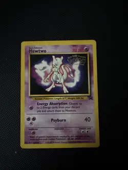 1999 Pokemon Mewtwo #3 Promo Card Kids WB Presents Pokemon The First Movie - Image 1