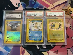 Pokemon Expedition Graded Card Lot - Image 1