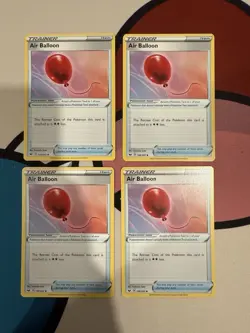 Pokemon Card Sword and Shield 4x Playset Air Ballon 156/202 - Image 1