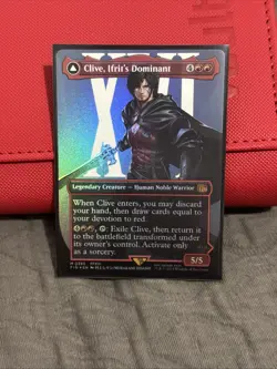 MTG Final Fantasy English Clive, Ifrit's Dominant Borderless 0385 Foil - Image 1