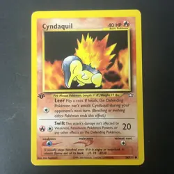 Pokemon Card - Cyndaquil Neo Genesis 1st Edition 57/111 Common - Image 1