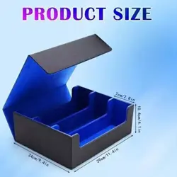 1800+ Card Deck Storage Box Card Deck Holder Trading Card Storage Box Magnet New - Image 2