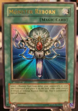 Yu-Gi-Oh! Legend of Blue Eyes White Dragon 2002 Monster Reborn TCG Card #LOB-118 - Image 1