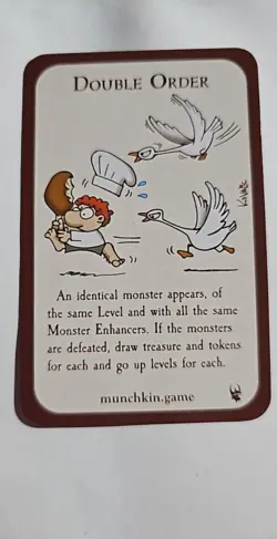 Munchkin Double Order Promo Card - Never played - Image 1