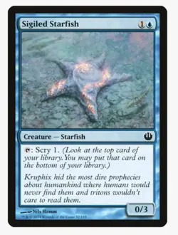 Sigiled Starfish #52 JOU Magic Card In Protective Sleeve - Image 1